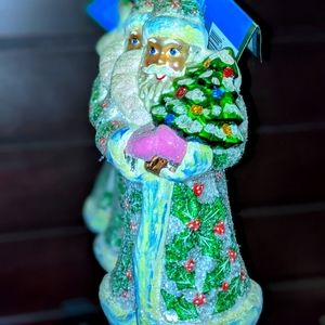 NWT Christopher Radko Santa with Tree Christmas Ornament Fine…